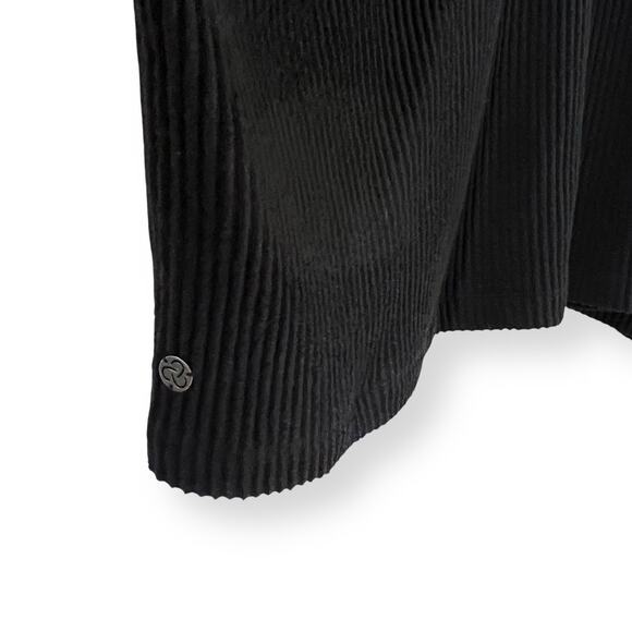 Zella Sloane Cozy Ribbed Black Hoodie Women's Plus Size 3X Cropped Athleisure - Picture 13 of 13